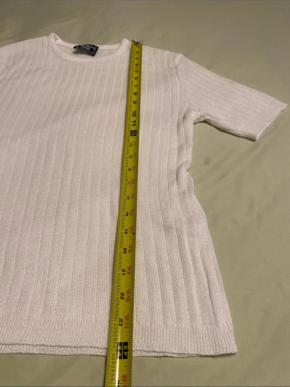 Southern Lady White Ribbed Short-Sleeve Tee - Picture 7 of 8